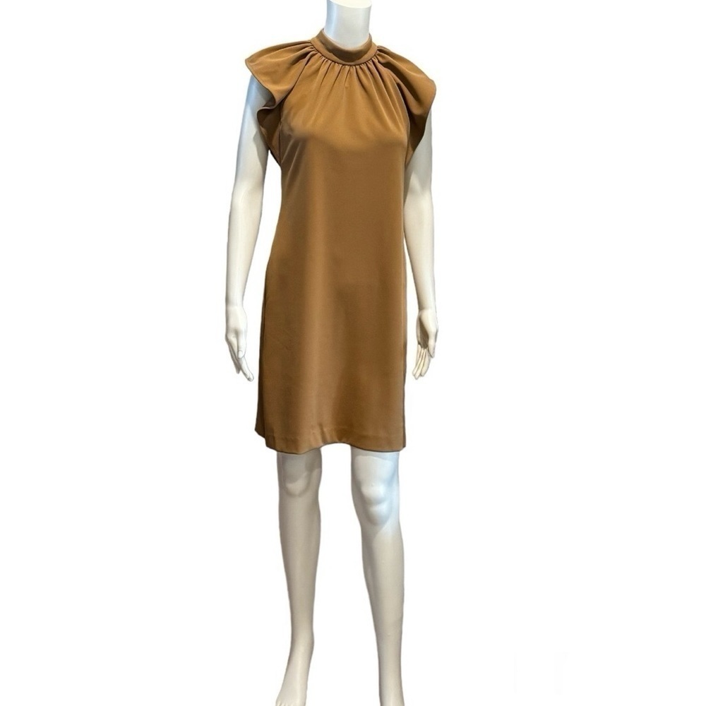 Calvin Klein Crepe Flutter Sleeves Shift Womens Dress Size 4 NEW